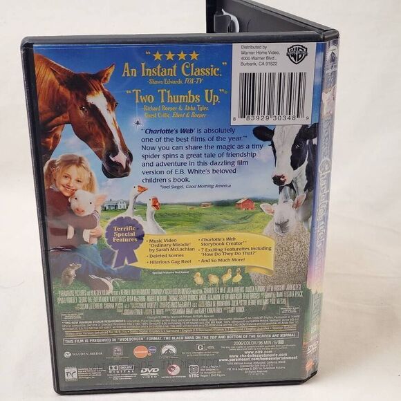 Charlotte's Web - PG (2007 Film) Family/Adventure [DVD] - Picture 4 of 4